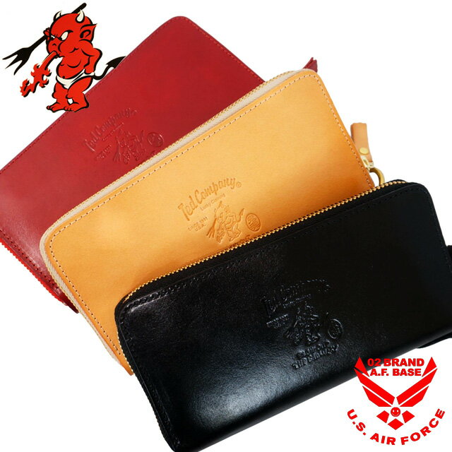 テッドマン エンブレム刻印 ラウンドファスナー レザー ロングウォレット 財布 メンズ 新作2026年モデル TEDMANS tdw-280