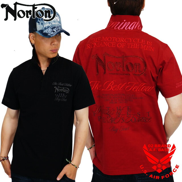Rakuten - ノートン 同色ロゴ ラメ刺繍 半袖ポロシャツ メンズ 新作2026年モデル NORTON 262n1201