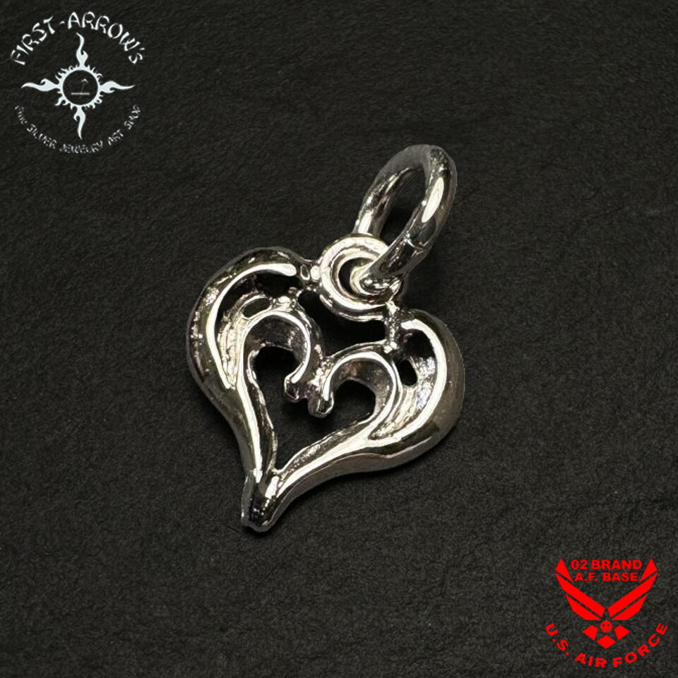 ポイント2倍!!ファーストアローズ プラチナ アラベスクハート Sサイズ ペンダントトップ FIRST ARROWS p-846