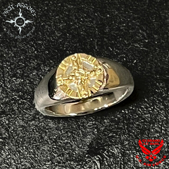 ポイント2倍!!ファーストアローズ K18 メディスンマーク付き オーバル印台 リング FIRST ARROW'S r-273