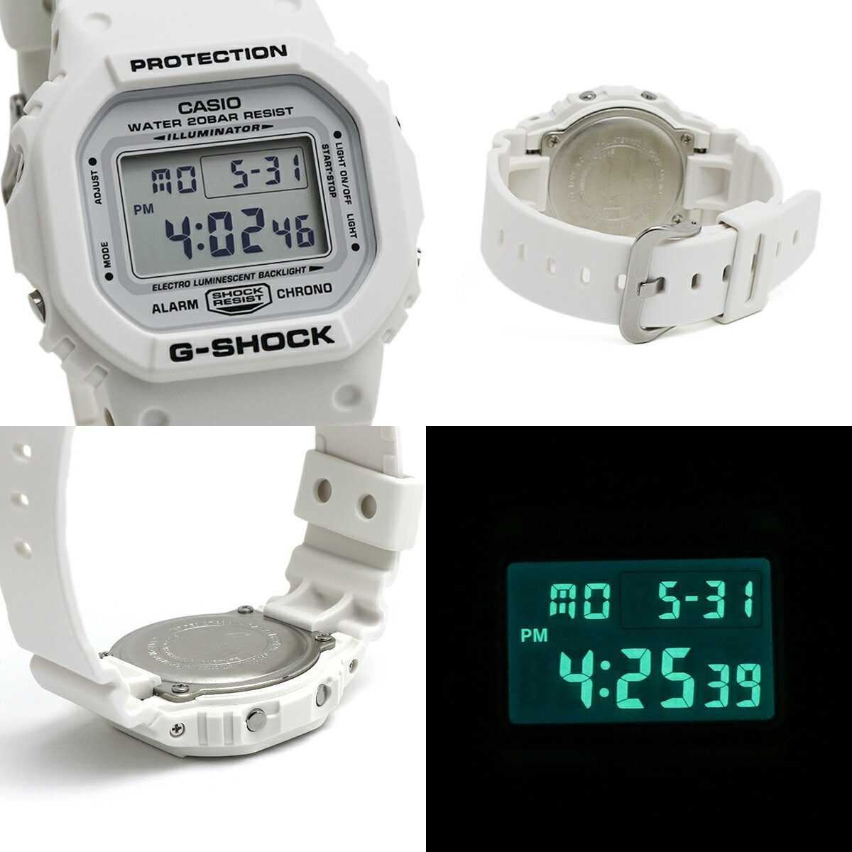 カシオ ジーショック CASIO gshock G-shock 腕時計 スクエアデジタル DW-5600MW-7 MARIN WHITE マリンホワイト スピードモデル 四角 ホワイト 白 ボーイズサイズ ユニセックス メンズ 男性 レディース レディス 女性 時計 夏 ビーチ マリンスポーツ アウトドア
