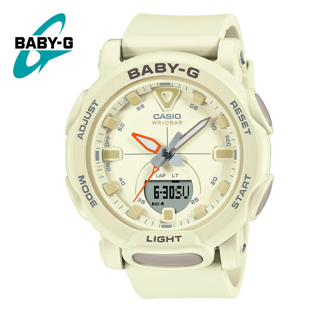 CASIO カシオ BABY-G ベビージー ベビーG BGA-310-7A ベージュ 女性 腕時計 レディース ウォッチ くすみカラー ニュアンスカラー アナログ デジタル キャンプ アウトドア マリンスポーツ 防水 軽量 babyg ギフト プレゼント