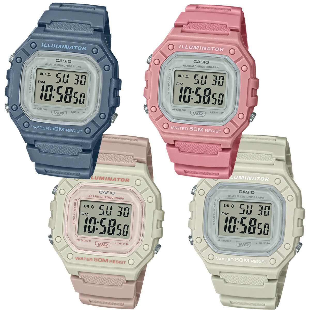 【ラッピング無料】CASIO カシオ W218HC くすみカ