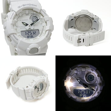 【電池交換無料チケット配布中!!】G-SHOCK ジーショック CASIO カシオ Bluetooth スマホ連動 G-SQUAD ジースクアッド GBA-800-7A ホワイト 白色 男性用 腕時計 メンズ ウォッチ ワークアウト トレーニング エクササイズ スマートウォッチ【あす楽】【即納】