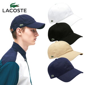 【ラッピング無料！返品OK！】LACOSTE ラコステ RK4709 レザーアジャスター コットン スポーツキャップ 帽子 キャップ ベースボールキャップ オールシーズン メンズ 男性 レディース サイドロゴ フリーサイズ ユニセックス ワニ ワンポイント シンプル