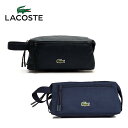 LACOSTE ラコステ ナイロン セカンドバッグ ポーチ NH4098NE ブラック ネイビー 黒 紺 ワニ カートバッグ カートポーチ 軽量 小物入れ ポーチ コスメポーチ トイレキット ゴルフバッグ ハンドルバッグ ミニ