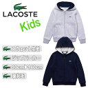 【ラッピング無料】 LACOSTE ラコステ kids キッズ パーカー スウェット ジップパーカー ネイビー グレー フード フーディ 男の子 女の子 ジャケット SJ2903 アウター トップス ボーイズ ガールズ 子供服 ジュニア 男児 女児 ベビー 秋冬 ジップアップ 上着