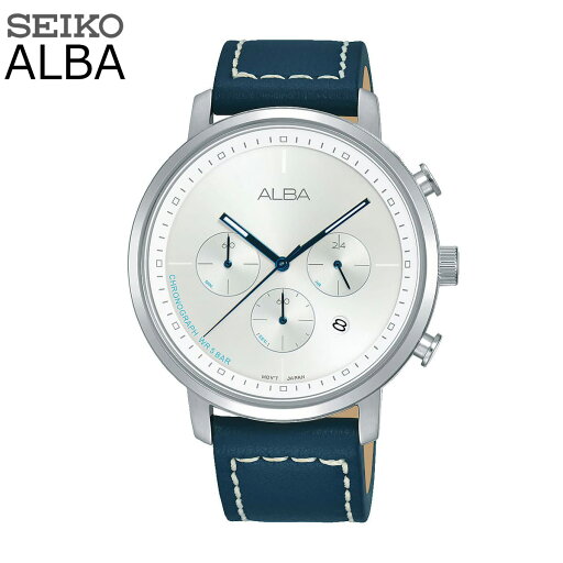 SEIKO セイコー ALBA アルバ AT3D63X1 クロノグラフ クロノ PRESIGE プレステージ クォーツ メンズ ビジネス アナログ 日付 カレンダー ブルー ネイビー レザーベルト 革ベルト 時計 腕時計 男性 多針 日本製ムーブメント SEIKO セイコー ALBA アルバ AT3D63X1 クロノグラフ クロノ PRESIGE プレステージ クォーツ メンズ ビジネス アナログ 日付 カレンダー ブルー ネイビー レザーベルト 革ベルト 時計 腕時計 男性 多針 日本製ムーブメント