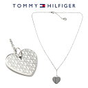 イニシャル 【ラッピング無料】トミーヒルフィガー TOMMY HILFIGER トミー ハート ネックレス シルバー ペンダント レディース 女性 2780287 my heart ハートモチーフ 総柄 ロゴ TH イニシャル プレート アクセサリー アクセ レディス ステンレス ギフト ホワイトデー