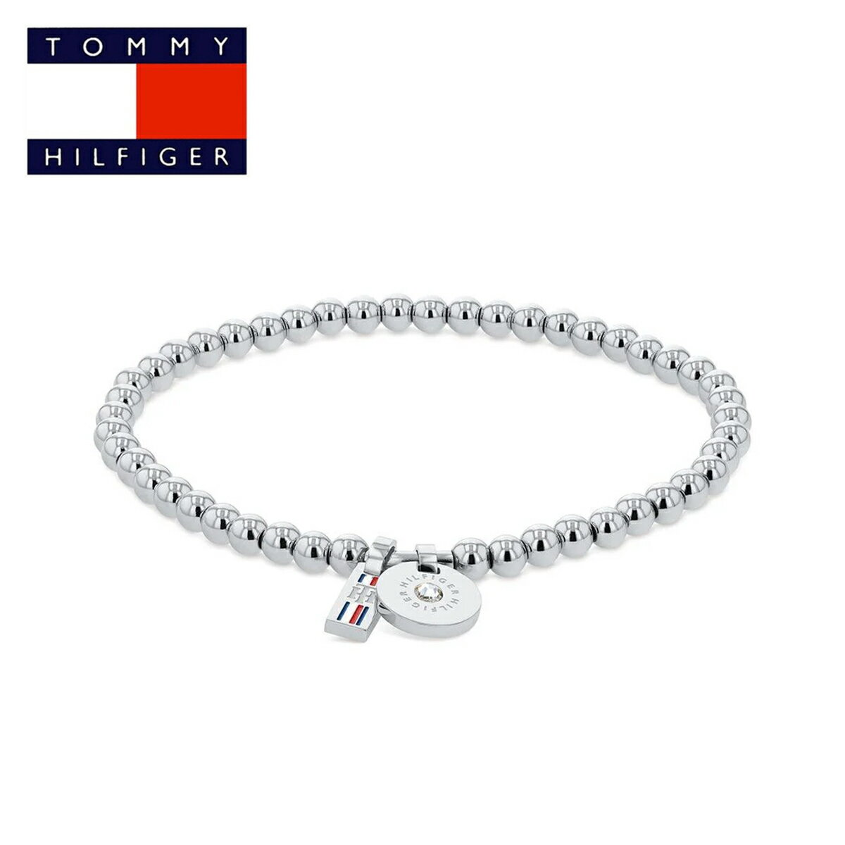 Rakuten - トミーヒルフィガー tommy hilfiger トミー ロゴプレート ブレスレット ブレス レディース 女性 2780453 ボールチェーン シルバー ステンレス カジュアル ファッション 女性用 ユニセックス フリーサイズ アクセサリー アクセ ギフト プレゼント