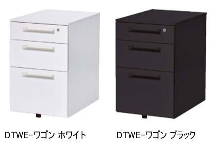 TOYO 3段ワゴン DTEデスクシリーズ キャスター付