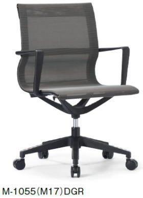 AICO オフィスチェア 肘付きM-1000シリーズ ローバックイス