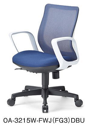 ローバック オフィスチェア サークル肘 事務椅子 アイコ OA-3200シリーズ