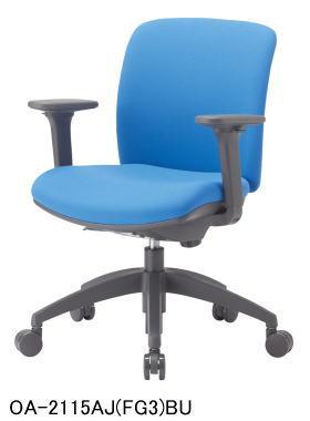 事務イス AICO OA-2100シリーズ ローバック 可動肘 オフィスチェア