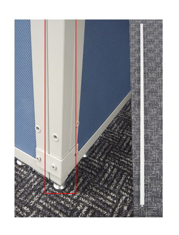 ローパーティション用【パーツ】H1800連結支柱【中古】