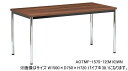 AOTテーブル W1800×D900 メッキ丸脚 会議テーブル アイコ