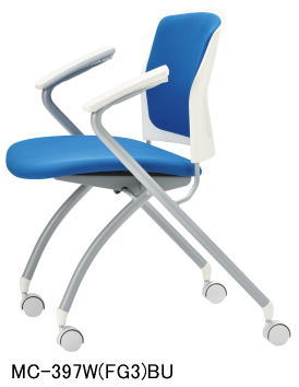 スタックチェア アイコ MC-390/380シリーズ 背張り 肘付 水平