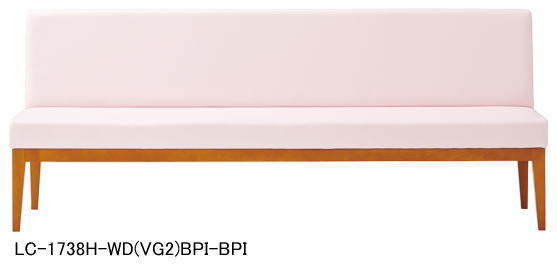 ロビーチェア W1800 肘なしタイプ AICO【ビニールレザー】