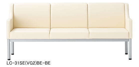 ロビーチェア 3人掛けタイプ【ビニールレザー】アイコ