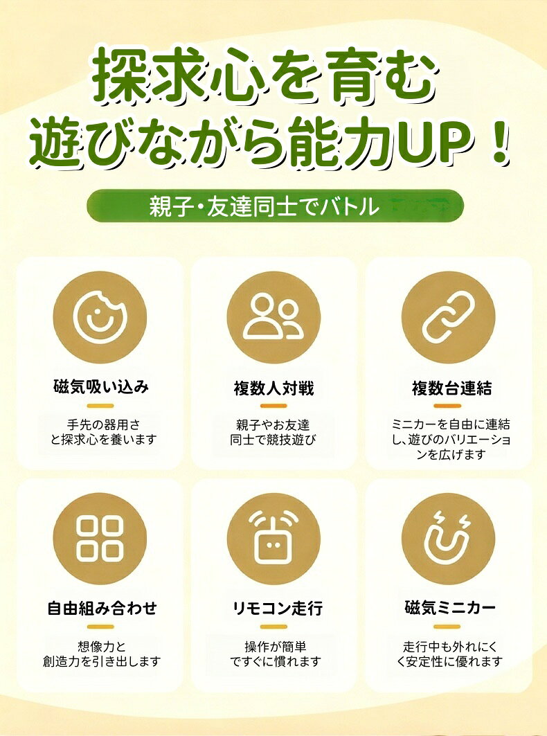 Clematisの＼対戦遊び／知育玩具 マグネット式 磁石連結 知育玩具 小学生 USB 充電式 リモコン式 組み替え 知育おもちゃ 磁石で無限に伸ばせる 飲み込み機能 2人対戦 男の子 女の子 3 歳 4 歳 5 歳 誕生日プレゼント クリスマス 室内遊び 誕生日 ギフト｜アングル3