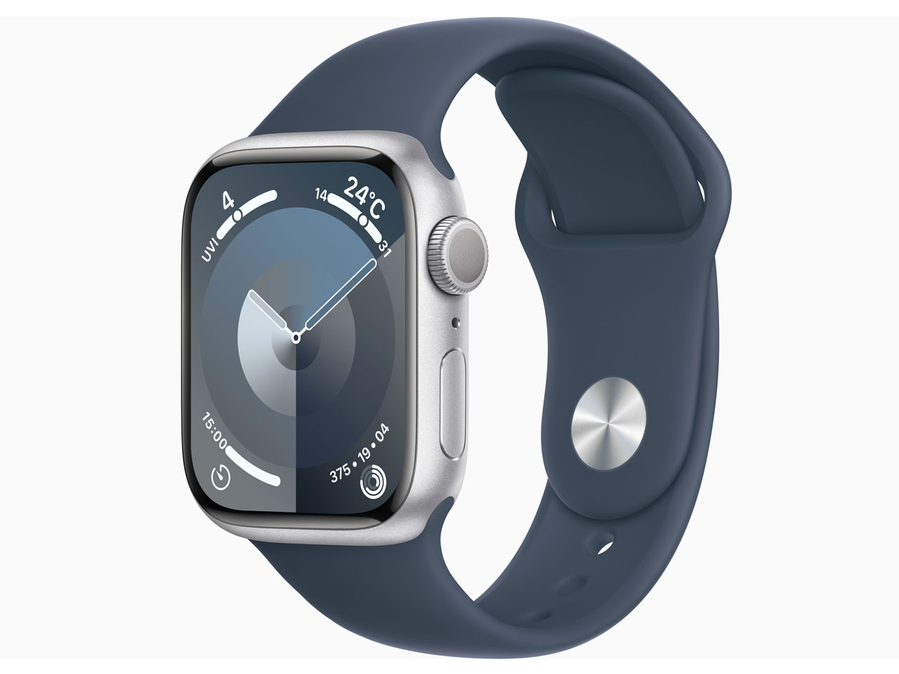 Apple Watch Series9 41mm MR903J/A [シルバー/ストームブルースポーツバンド S/M]【お取り寄せ（1週間から10営業日程度）での入荷、発送】