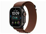 Apple Watch Ultra 4 (GPS + Cellularモデル) - 49mmブラックチタニウムケースとバーガンディアルパインループ - L