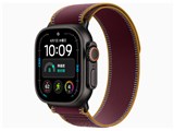 Apple Watch Ultra 4 (GPS + Cellularモデル) - 49mmブラックチタニウムケースとバーガンディトレイルループ - M/L