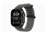 Apple Watch Ultra 4 (GPS + Cellularモデル) - 49mmブラックチタニウムケースとトランスルーセントブラックオーシャンバンド