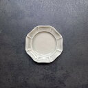 新商品 貫入釉【 はちりん 8角小皿 10cm Sサイズ 】【 シラウメネズ 】 グレー系 貫入 クラック模様 レリーフがオシャレ デザートプレート カヌレ皿 おつまみ 漬物皿 薬味皿 夜カフェ 洋風居酒屋 カフェ食器 料理教室 パン教室 結婚祝い 新築祝い