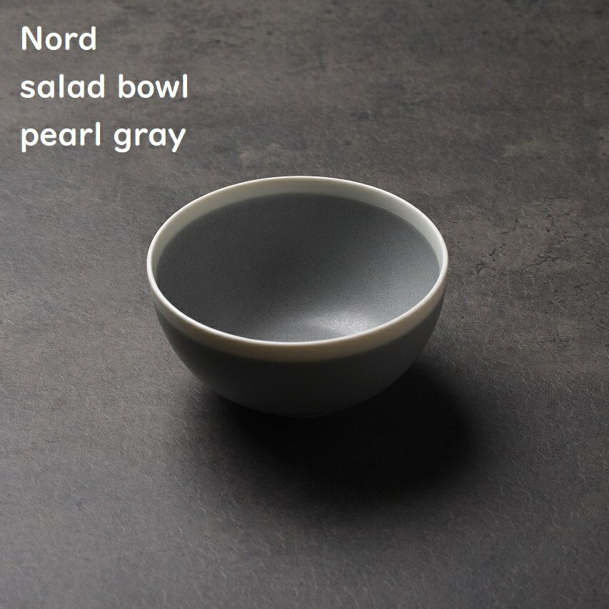 Rakuten - 【 Nord ノール サラダボウル 】【 パールグレー 】 北欧風 深皿 ごはん茶碗 スープボウル weekendcitron 食洗機対応 電子レンジ対応