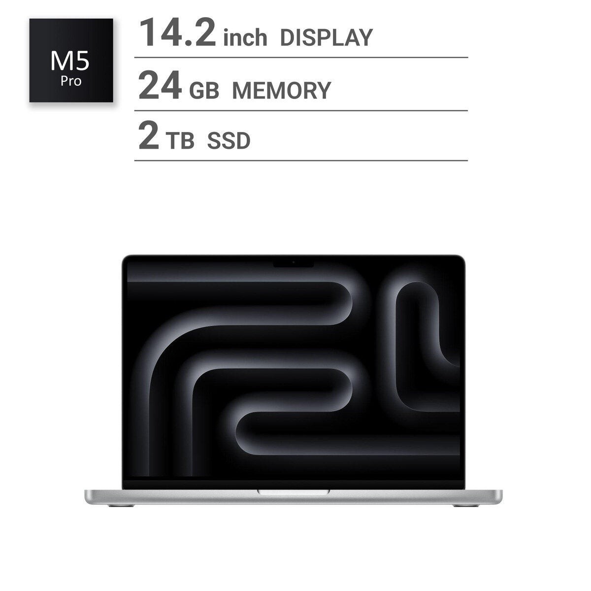 Apple/MacBook Pro 14インチ/18コアCPU/ 20コアGPU/M5 Proチップ /24GB/2TB SSD-シル…