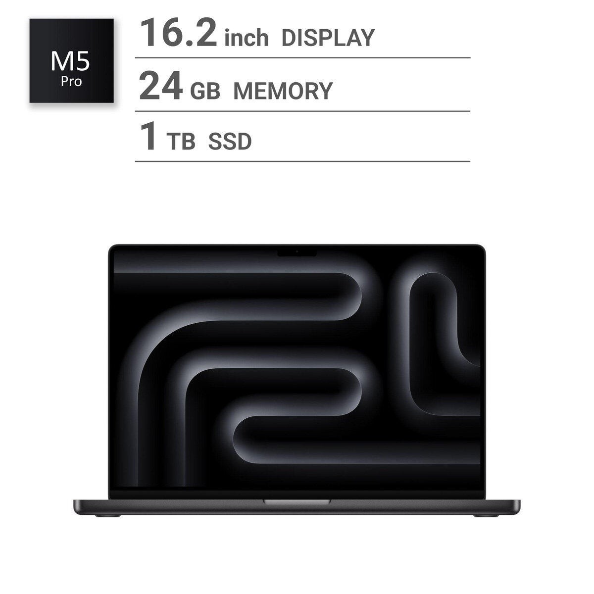 Apple/MacBook Pro 16インチ/18コアCPU/ 20コアGPU/M5 Proチップ /24GB/1TB SSD-スペ…