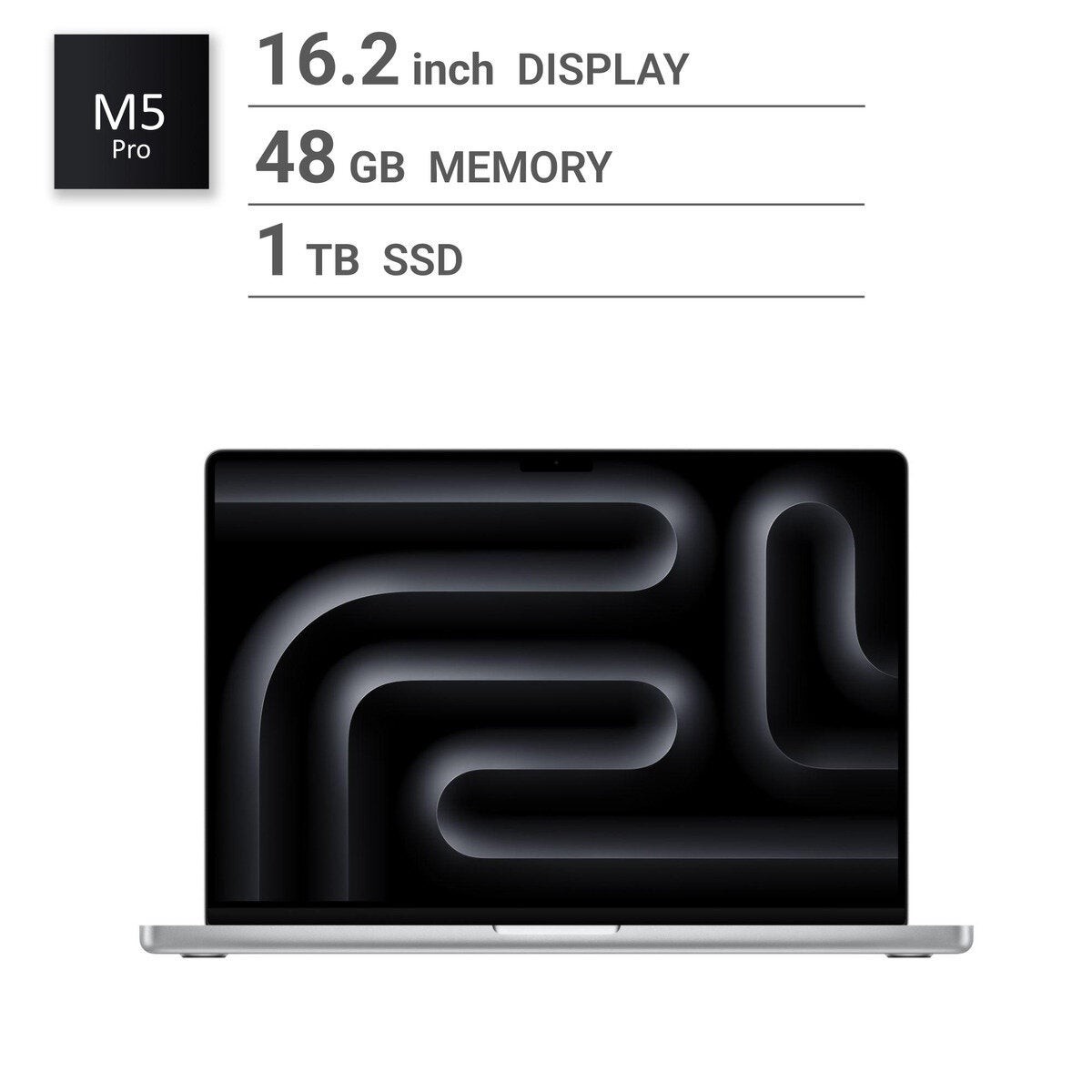 Apple/MacBook Pro 16インチ/18コアCPU/ 20コアGPU/M5 Proチップ /48GB/1TB SSD-シル…