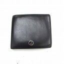 ダンヒル(Dunhill) レザー メンズ 二つ折り財布 ブラック 【中古】 JA-19903