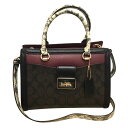 コーチ(COACH)グレースキャリオール ハンドバッグ カラーブロック CD701 2WAYショルダーバッグ 【中古】 JA-23327