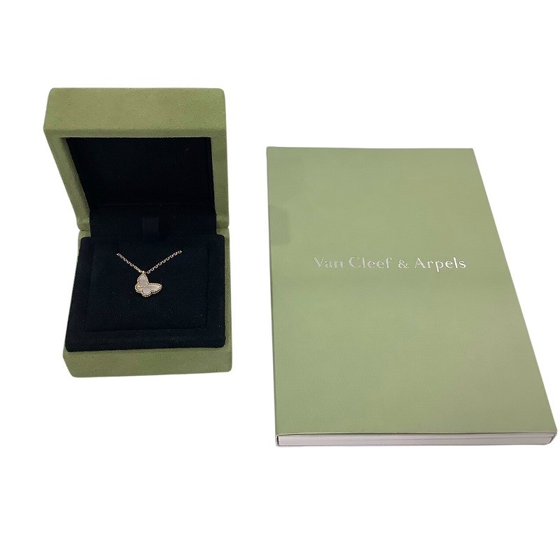 ヴァンクリーフ&アーペル スウィート アルハンブラ パピヨン ネックレス 750 2.94g 付属品あり YG シェル 【中古】JA-23924のサムネイル