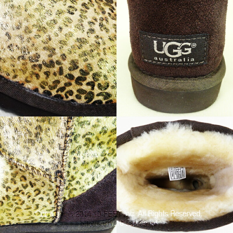 【あす楽】■正規品■ 訳あり UGG Australia W Classic Short Metallic Leopard Calf Hair (アグ オーストラリア メタリック レオパード カフヘアー クラシックショート ムートンブーツ) 1005329