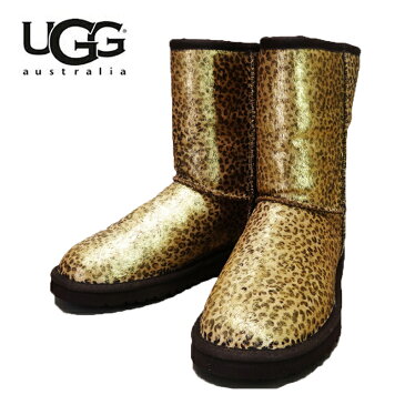 【あす楽】■正規品■ UGG Australia W Classic Short Metallic Leopard Calf Hair (アグ オーストラリア メタリック レオパード カフヘアー クラッシックショート ムートンブーツ) 1005329