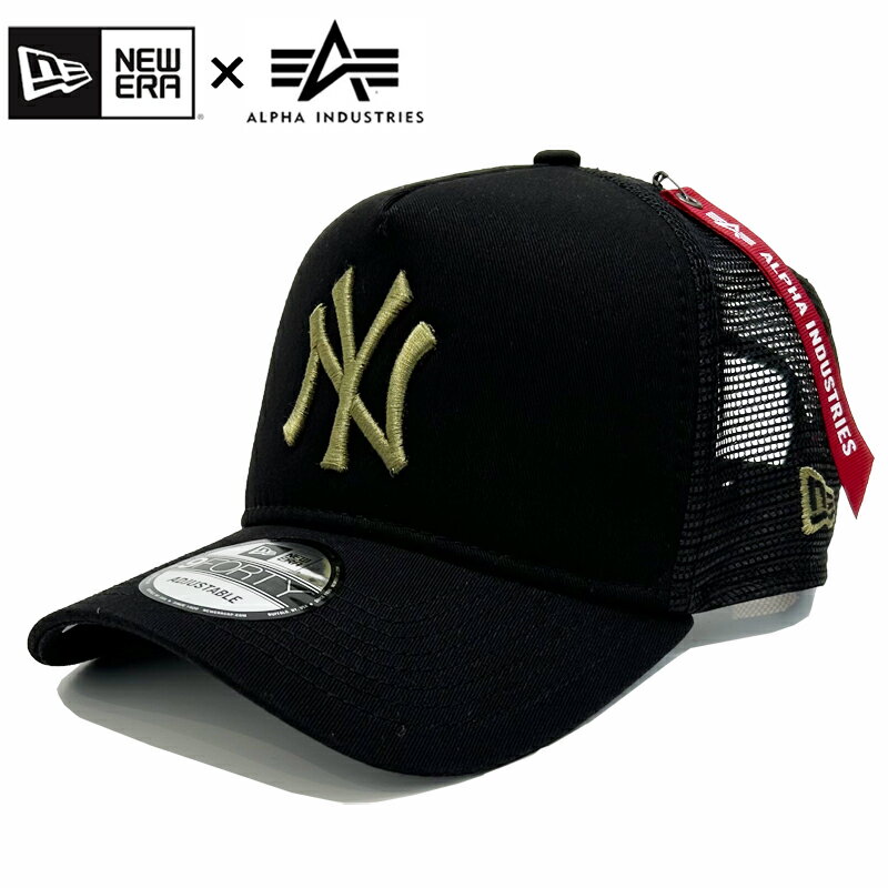 楽天10-FEET【あす楽】ニューエラ アルファ インダストリーズ コラボレーション / NEW ERA×ALPHA INDUSTRIES COLLABORATION CAP / 9FORTY ADJUSTABLE CAP / M 940ALPHA D1 NEYYAN / NEW YORK YANKEES / Mesh Cap / メッシュキャップ /帽子/コラボ/Baseball Cap/スナップバック/60208548