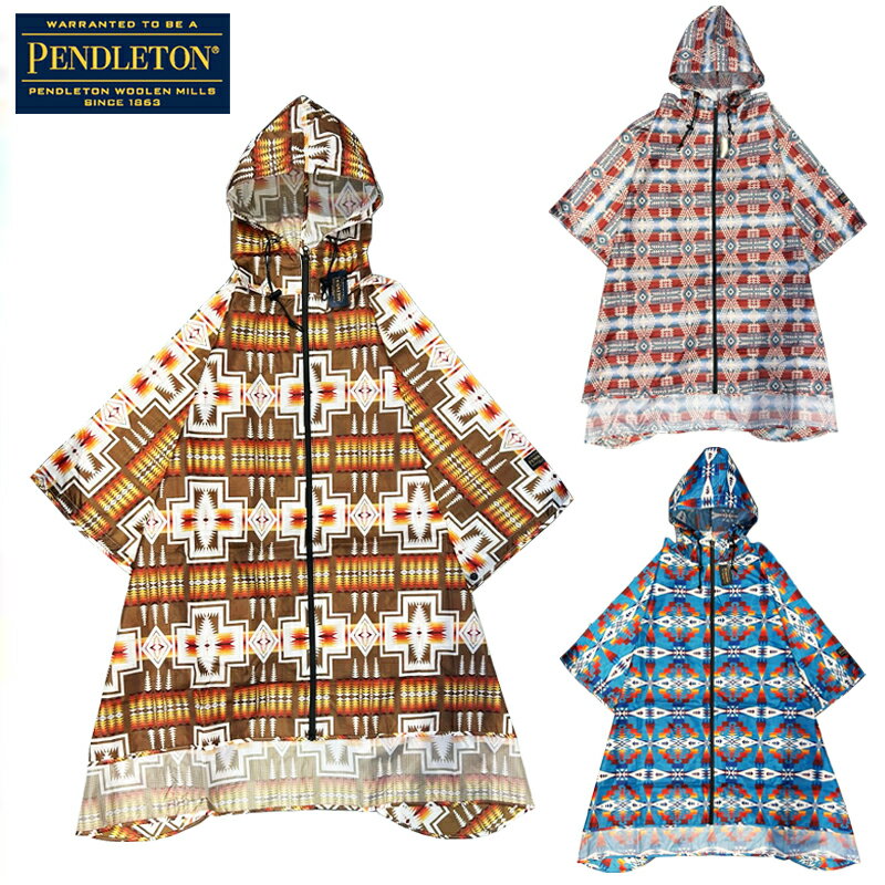 【あす楽】PENDLETON RAIN PONCHO / レインポンチョ / ペンドルトン / フード付 / レイン ポンチョ / ポンチョ / 雨具 / レディース / メンズ / ユニセックス / PDT-000-231039