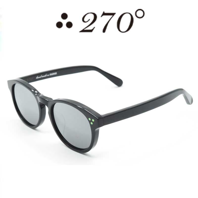 【55%OFF】 270°メガネ / two-seventy degrees / 眼鏡 / 伊達メガネ / サングラス / DPS-BLK-BLKMIRROR-GRN / 専用ケース付 /【送料無料】