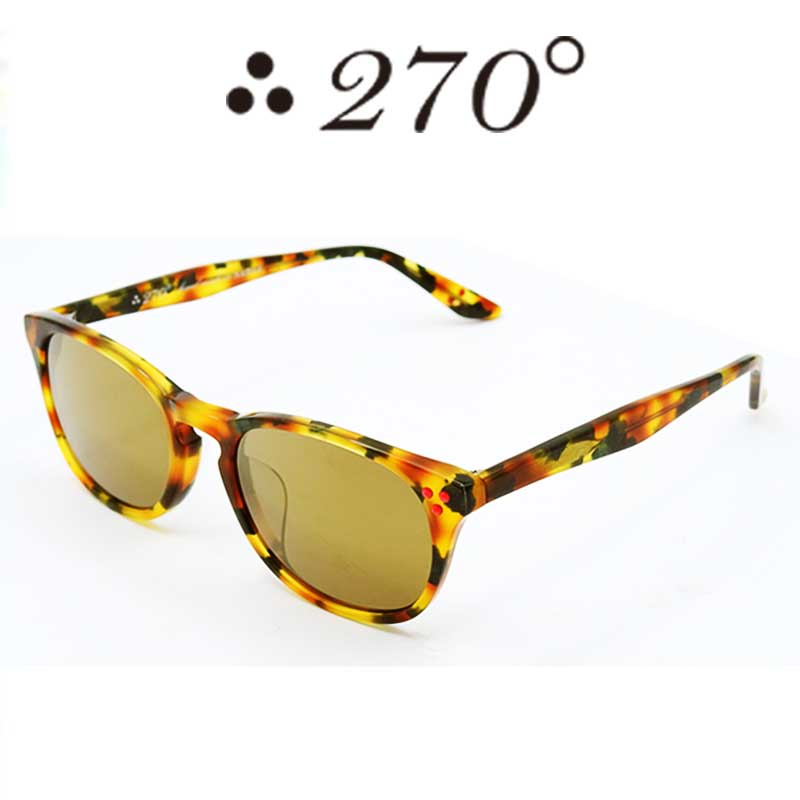 【55%OFF】270°メガネ / two-seventy degrees / 眼鏡 / 伊達メガネ / サングラス / HNL-CAMO-GOLDMIRROR-RED / 専用ケース付 /【送料無料】