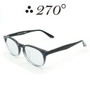 【55%OFF】 270°メガネ / two-seventy degrees / 眼鏡 / 伊達メガネ / サングラス / HNL-BLK2TONE-GRY-BLU / 専用ケース付 /【送料無料】(4)