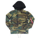 アルファインダストリーズ ジャケット メンズ 【あす楽】 ALPHA INDUSTRIES FORTITUDE AMERICANA FIELD COAT - アルファ インダストリーズ フォーティトゥード アメリカーナ フィールドコート / ミリタリー ジャケット / メンズ / アウター /フード付き(取り外し可能)/MJF48002C1