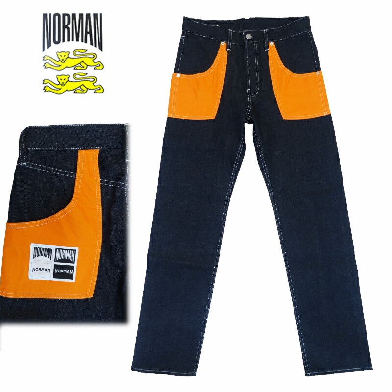 あす楽NORMAN MINEDENIM Collaborate Denim Pants / ノルマン / マインデニム / コラボレーション / デニム / メンズ デニム パンツ / 馬場圭介様 / 野口強様 / NOR-0019