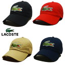 LACOSTE COTTON CAP / ビッグ クロコ キャップ / ラコステ / ビッグ ワニロゴ 6パネル ベースボールキャップ / メンズ / レディース /ユニセックス / 帽子 / CAP / RK4711