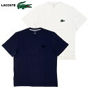 LACOSTE VELOR CROCODILE COTTON CREW NECK TEE SHIRT / ラコステ / ベロア クロコダイル コットン クルーネック Tシャツ / LOUNGEWEAR / CREW NECK TEE / クルーネック Tシャツ / 半袖 / SHORT SLEEVE / T-Shirt / Tシャツ / メンズ / TH9910-51 / 166 / 7WJ