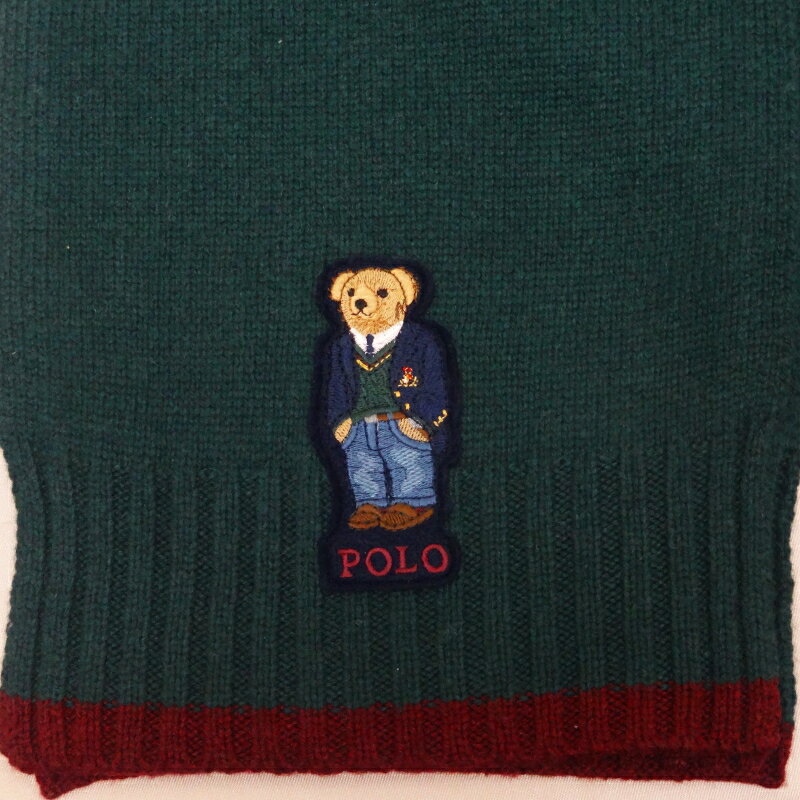 【あす楽】POLO RALPH LAUREN ポロ ラルフローレン マフラー / ST.ANDREW BEAR SCARF / スカーフ / ポロベア / レディース / メンズ / ユニセックス / ベアデザイン / PC0390