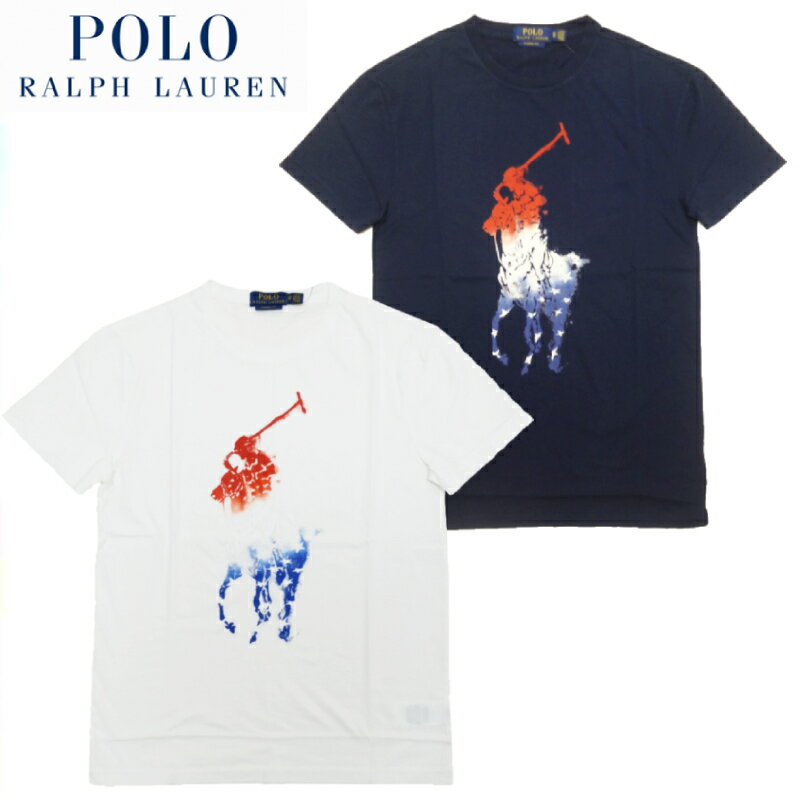 【あす楽】POLO RALPH LAUREN (ポロ ラルフローレン) CLASSIC FIT AMERICANA TEE / T-SHIRT / M AMERICANA / CREW NECK TEE / クルーネック Tシャツ / Tシャツ / 半袖 / SHORT SLEEVE / メンズ / 710794789002 / 710794789001