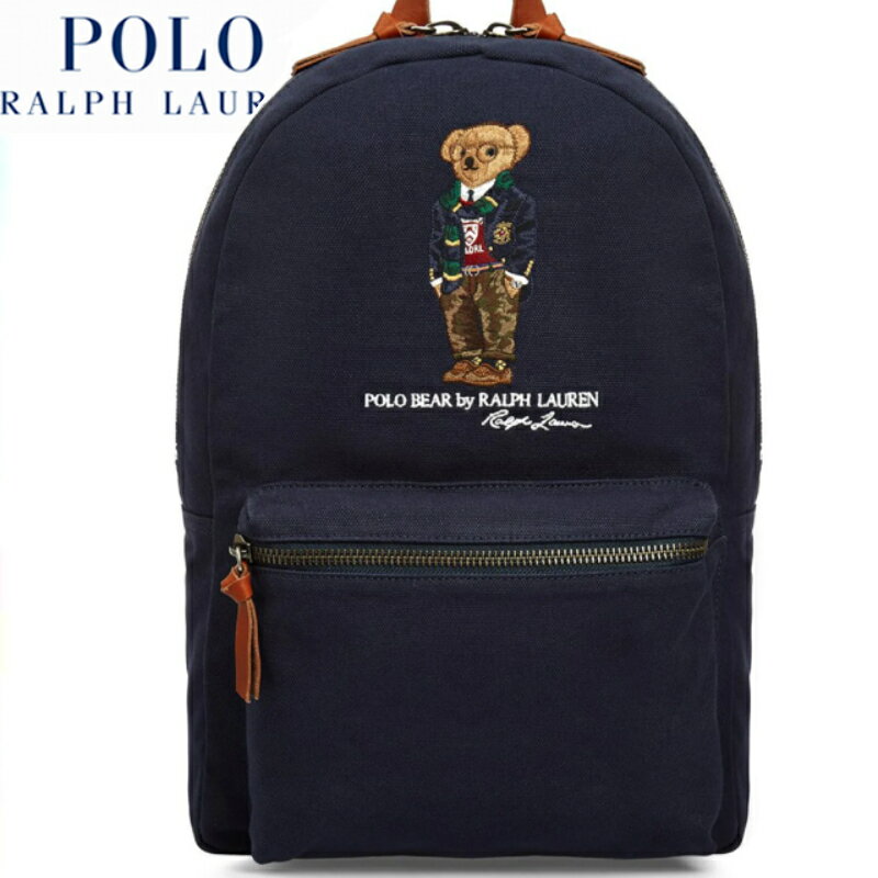 【あす楽】POLO RALPH LAUREN ポロ ラルフローレン バックパック / BACKPACK / ベア 刺繍 / Polo Bear Canvas Backpack / ポロ ベア キャンバス リュック / 熊 / くま / クマ / RUCKSACK / リュックサック / MPOLO CO D2 / ポロベア / ユニセックス / BAG / 405819537001